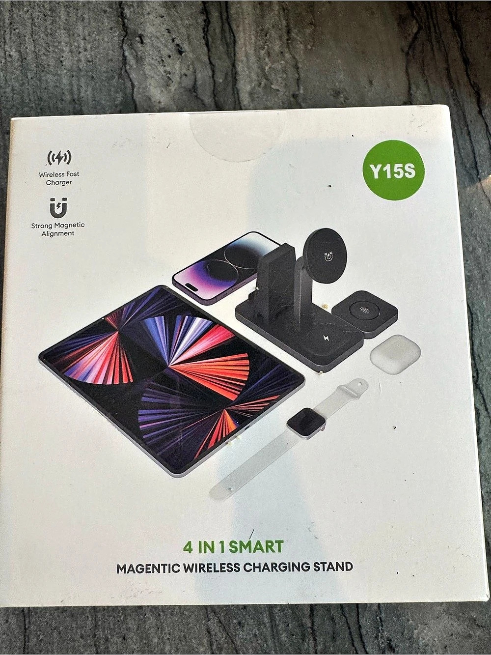 4 in 1 Smart Magnetic Wireless Charging Stand Wireless Charging Stand NWT